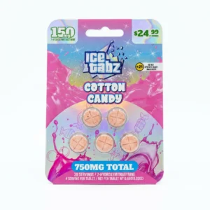 Ice Tabz 7-OH Tablets (750mg – 5 Count) Cotton Candy