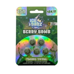 Ice Tabz 7-OH Tablets (750mg – 5 Count) Berry Bomb